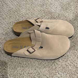 Birkenstock Tan Suede Men's Shoes